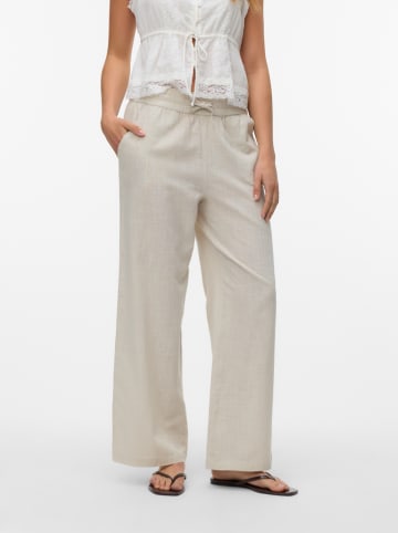Vero Moda Spodnie w kolorze beżowym