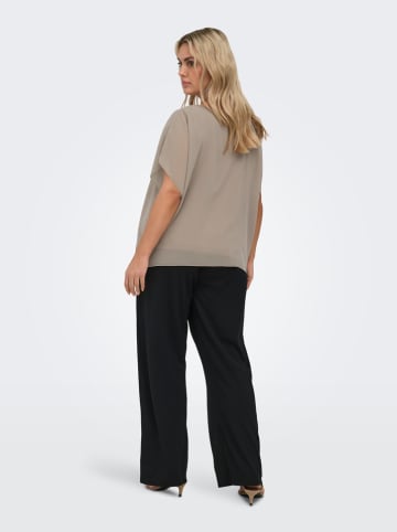 ONLY Carmakoma Bluse in Taupe
