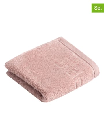 ESPRIT 6-delige set: gastendoeken ''Modern Solid'' lichtroze