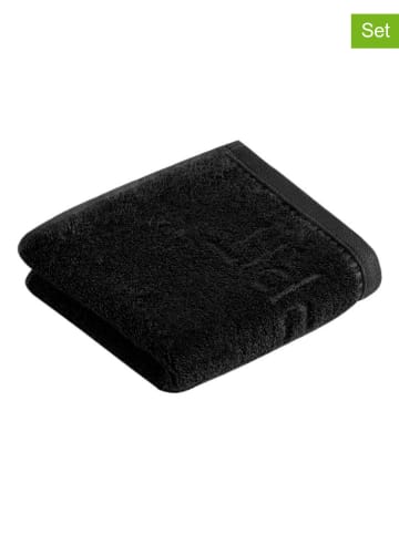 ESPRIT 6-delige set: gastendoeken ''Modern Solid'' zwart