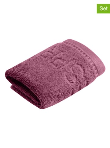 ESPRIT 6-delige set: washandjes "Modern Solid" paars