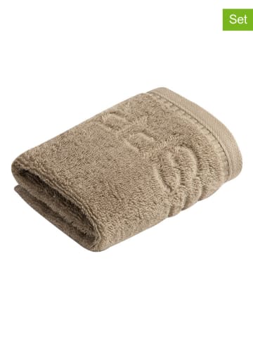 ESPRIT 6er-Set: Seiftücher ''Modern Solid'' in Beige