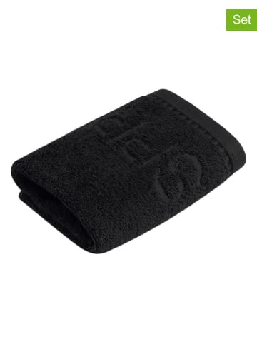 ESPRIT 6er-Set: Seiftücher ''Modern Solid'' in Schwarz