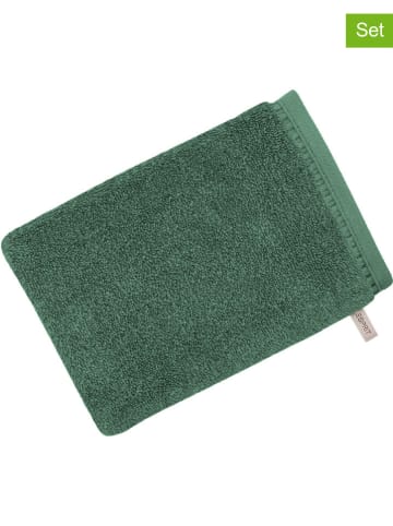 ESPRIT 6-delige set: washandjes "Modern Solid" groen