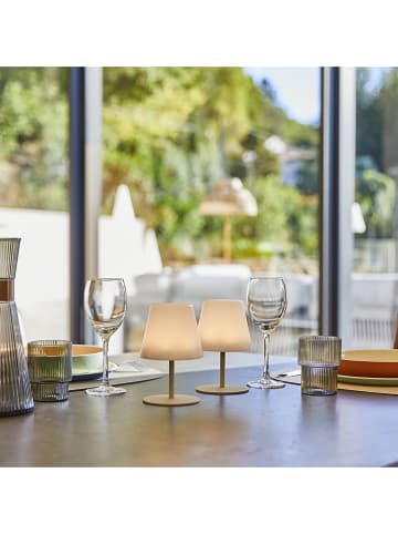 lumisky Lampy stołowe LED (2 szt.) w kolorze biało-beżowym - Ø 11 x wys. 16 cm