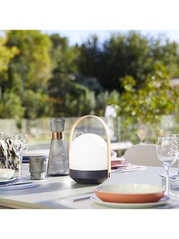 lumisky Lampa solarna LED "Aura" w kolorze biało-czarnym - wys. 27 x Ø 18 cm