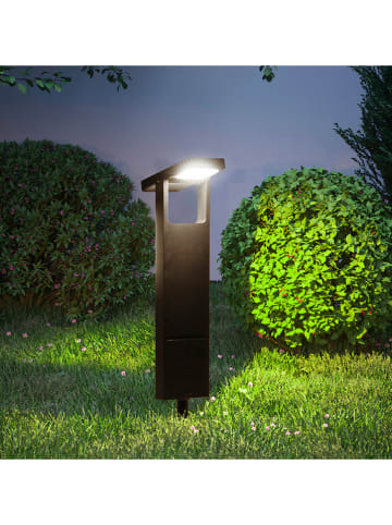 lumisky 2er-Set: LED-Solargartenstecker in Schwarz - (B)16,2 x (H)49 cm