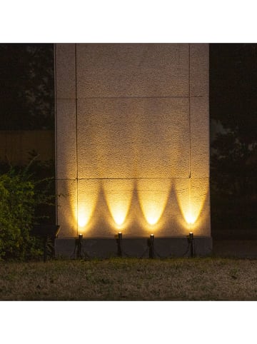 lumisky Solarna lampa najazdowa "Mini Roundy" w kolorze czarnym - 14,3 x 28,2 x 8,7 cm