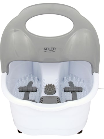 Adler Europe Fußmassagegerät in Weiß/ Grau - (B)37 x (H)22,5 x (T)44 cm