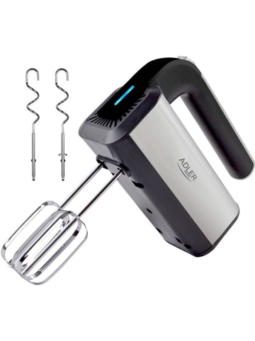 Adler Handmixer "INOX" zilverkleurig/zwart