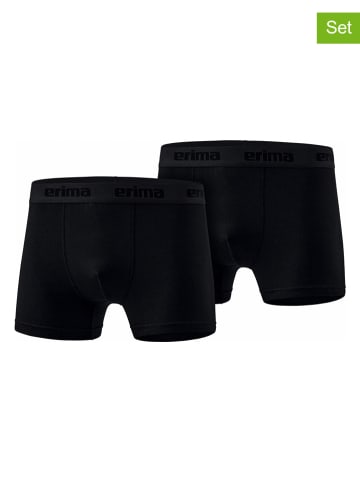 erima 2er-Set: Boxershorts in Schwarz