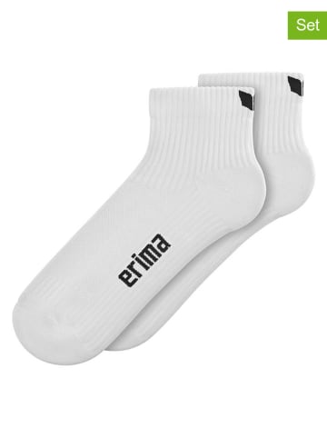 erima 2er-Set: Trainingssocken "Performance" in Weiß