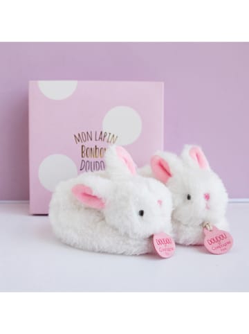 Doudou & Compagnie Rassel-Füßlinge "Bonbon Hase" - ab Geburt