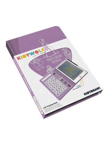 KIDYWOLF Leuchtende Maltafel "Prinzessin" in Lila - (B)16 x (H)22 x (T)2 cm - ab 5 Jahren