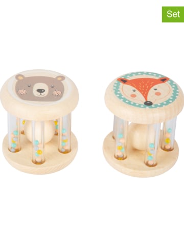 small foot 2er-Set: Babyrasseln "Tiere" - ab Geburt