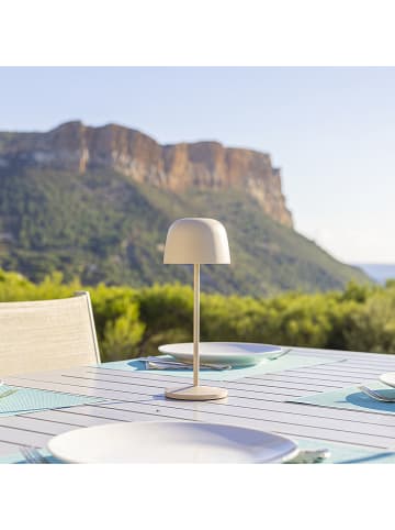 lumisky Ledtafellamp "Sophia" crème - (H)28 x Ø 11 cm