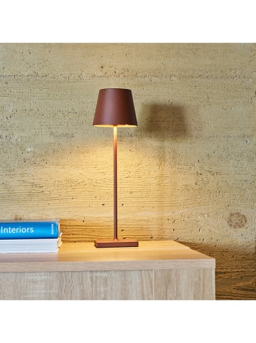 lumisky Lampa zewnętrzna LED "Kelly" w kolorze brązowym - wys. 38 x Ø 10 cm