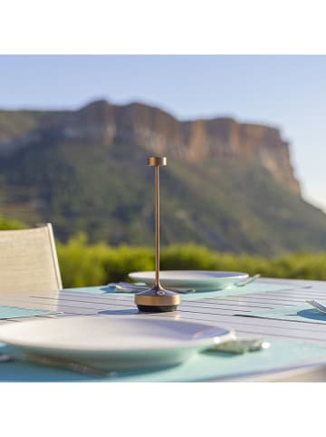 lumisky Ledtafellamp "Ruby" bruin - (H)22 x Ø 7,5 cm