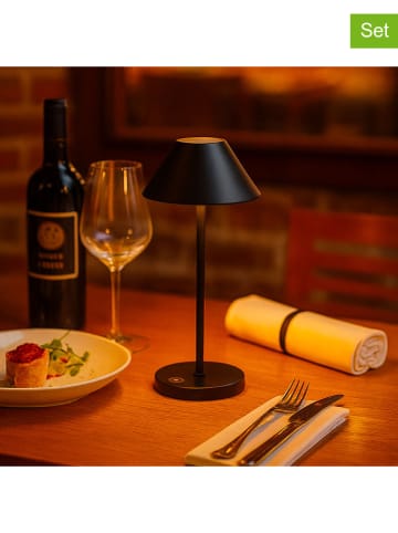 lumisky 5-częściowy zestaw lamp stołowych LED "Naomi" w kolorze czarnym