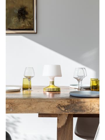 lumisky LED-Außenleuchte "Helen" in Gold/ Weiß - (H)21 x Ø 16 cm