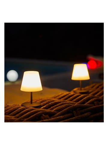 lumisky 2-delige set: ledtafellampen "Twins" wit - (H)16 cm