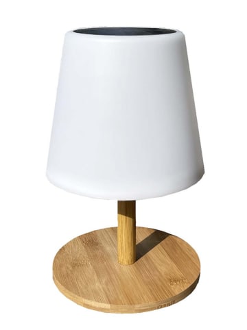 lumisky LED-Solarleuchte "Standy" in Natur/ Weiß - (H)25 cm