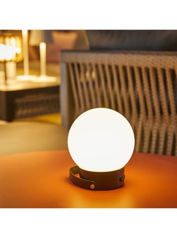 lumisky LED-Solarleuchte "Globy Nomad" in Weiß/ Schwarz - Ø 14 x (H)22,4 cm