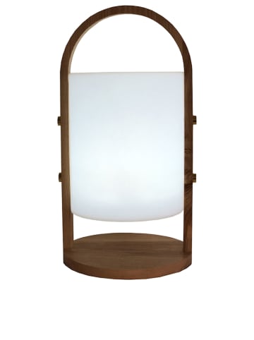 lumisky Decoratieve ledlamp "Woody" wit - (H)39 x Ø 18 cm