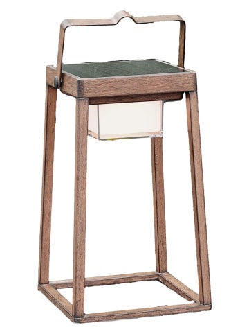 lumisky Solar-Laterne "Verona" in Braun - (B)18 x (H)30 x (T)18 cm