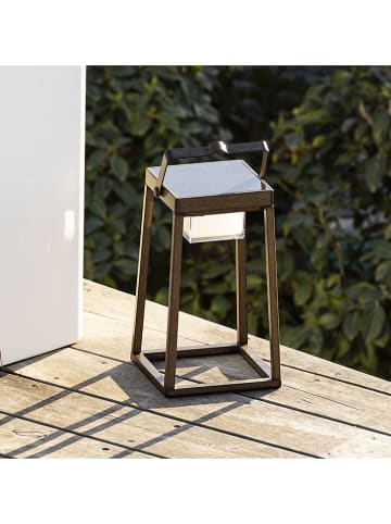 lumisky Solar-Laterne "Verona" in Braun - (B)18 x (H)30 x (T)18 cm