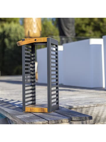 lumisky Solar-Laterne "Ferian" in Braun - (B)20 x (H)50 x (T)20 cm