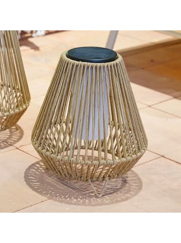 lumisky Lampion solarny "Salomea" w kolorze jasnobrązowym - wys. 35 x Ø 30 cm