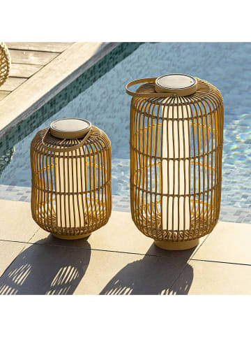 lumisky Lampion solarny "Mariel" w kolorze jasnobrązowym - wys. 40 x Ø 27 cm