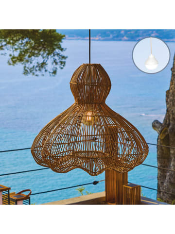 lumisky Lampa zewnętrzna LED "Ronda" w kolorze jasnobrązowym - wys. 53 x Ø 60 cm