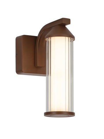 lumisky Lampa zewnętrzna "Brisa" w kolorze brązowym - 19 x 26 x 11 cm