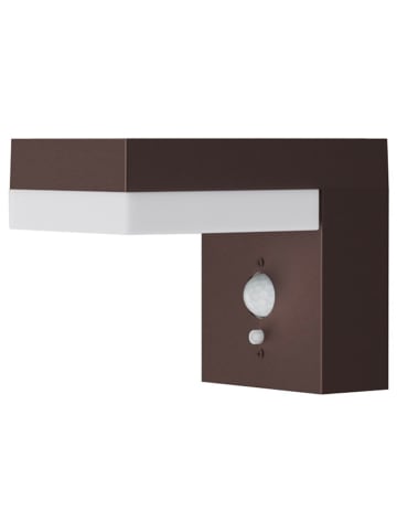 lumisky Zewnętrzna lampa solarna LED w kolorze brązowym - 9,5 x 12,5 x 16,5 cm