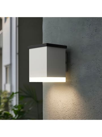 lumisky Zewnętrzna lampa solarna LED w kolorze białym - 10,5 x 11,5 x 8,4 cm