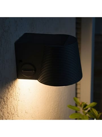 lumisky Solarna lampa zewnętrzna LED "Soline" w kolorze szarym - 12,8 x 17,5 x 12,2 cm