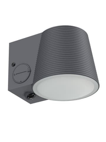 lumisky Solarna lampa zewnętrzna LED "Soline" w kolorze szarym - 12,8 x 17,5 x 12,2 cm