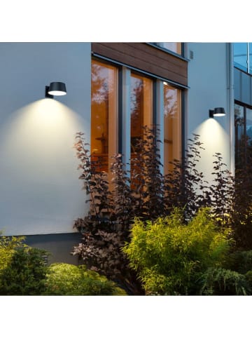 lumisky Solarna lampa zewnętrzna LED "Loopin" w kolorze czarnym - 13,9 x 5,3 x 11,8 cm