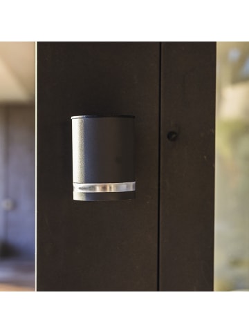 lumisky Solarne lampy ścienne (2 szt.) "Helio" w kolorze czarnym - 12 x 9 x 11,5 cm