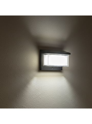 lumisky Solarna lampa zewnętrzna LED "Zeany" w kolorze czarnym - 22,2 x 17,46 x 9,1 cm