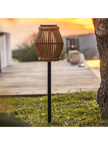 lumisky Lampa solarna "Silvina" w kolorze jasnobrązowym na trzonku - wys. 70 x Ø 18 cm