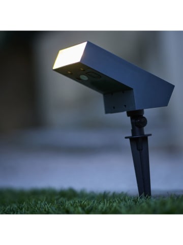 lumisky LED-Solar-Bodenspot ''Soltek'' in Grau - (B)13 x (H)8,5 x (T)6 cm