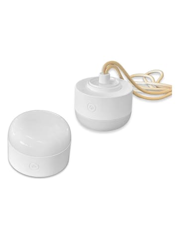 lumisky Lampa dekoracyjna LED "Mini Lys" w kolorze białym -  wys. 5,5 x Ø 7,7 cm