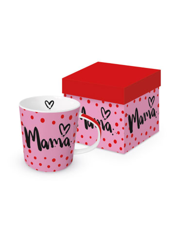 ppd Jumbotasse "Formart Mama" in Rosa/ Rot - 400 ml