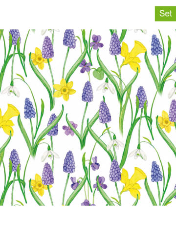 ppd 2er-Set: Servietten "Spring Blossoms" in Bunt - 2x 20 Stück