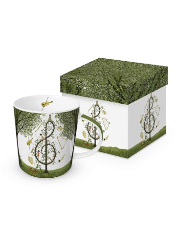 ppd Kubek jumbo "Music was my first love" w kolorze zielonym - 350 ml