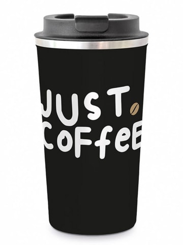 ppd Thermobecher "Just Coffee" in Schwarz - 400 ml