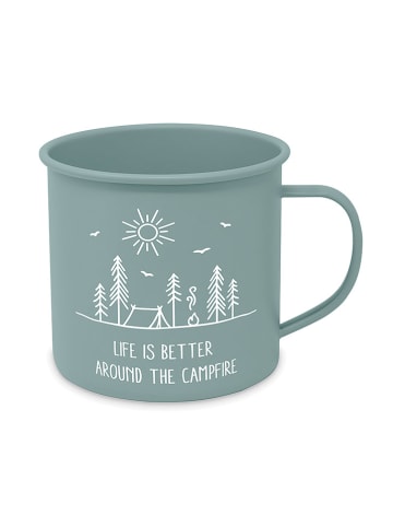 ppd Kubek jumbo "Pure Campfire" w kolorze zielonym - 400 ml